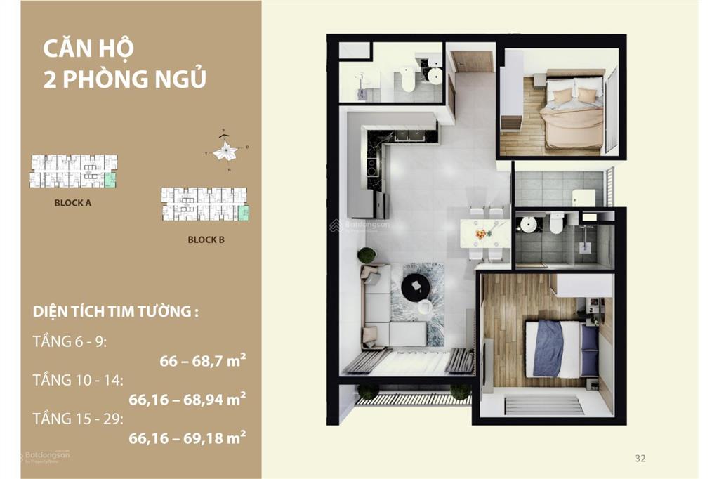 Bán căn hộ chung cư 2pn 2wc, 3,675 tỷ, 69,59m2 tại n4, p. long trường, tp.hcm, cần sang nhượng gấp