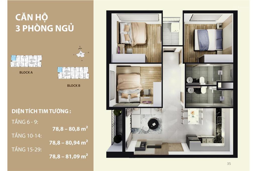 Căn hộ đường liên phường bán gấp ch 3pn, 2wc, 80,64m2 tầng 9  cc mường thanh phú hữu, q9, hcm