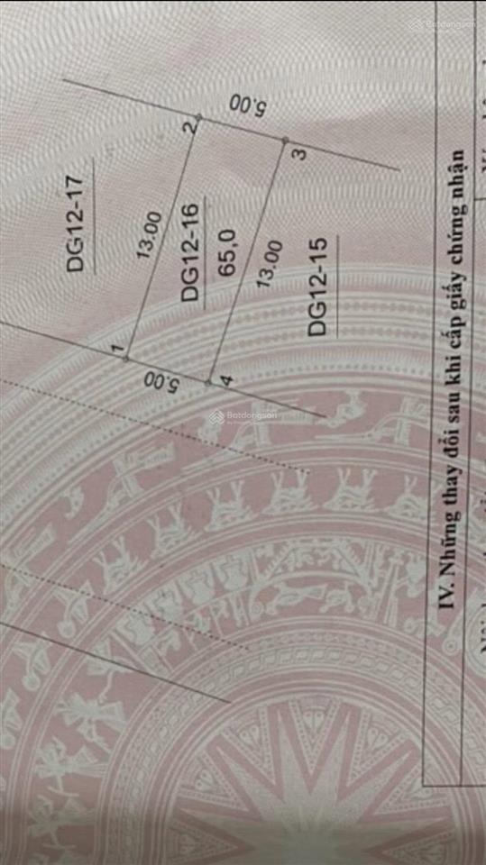 Bán đất đấu giá tái định cư kiến hưng dg12 đường 33m thửa đất 2 mặt đường