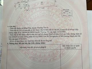 Chính chủ cần bán lô đất đẹp xã hồng vân tp hà nội