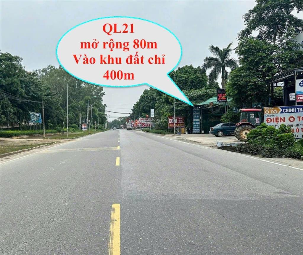 Tôi bán lô đất xuất ngoại giao giá chỉ 2,4 tỷ/100m2 lô thường và lô góc sát ql21 đường to 6  8m