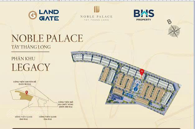 Bán liền kề đối diện clubhouse, bể bơi ,vị trí đẹp noble tây thăng long giá 18,6 tỷ