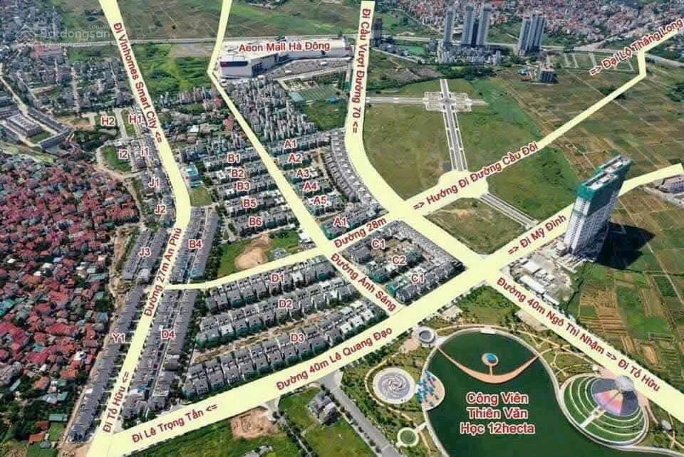 Bán 50m đất đấu giá 19ab dương nội, sát đường lê quang đạo, giá 12,3 tỷ