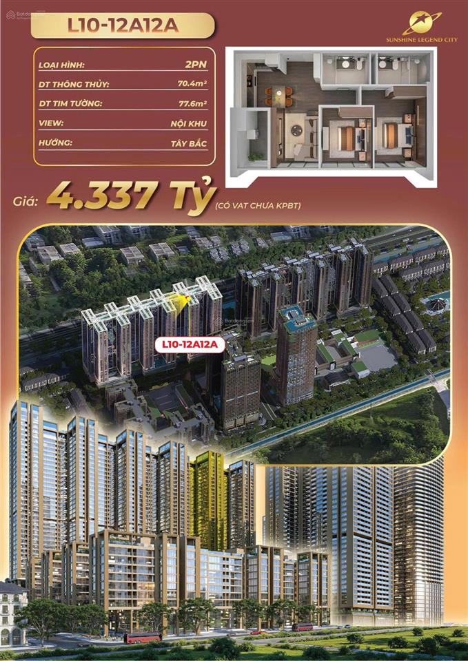 Nhà đẹp giá tốt phía đông, bán căn 2pn dt 77,6m2 chỉ nhỉnh 3,5 tỷ, chiết khấu 11%, tặng 3 chỉ vàng!
