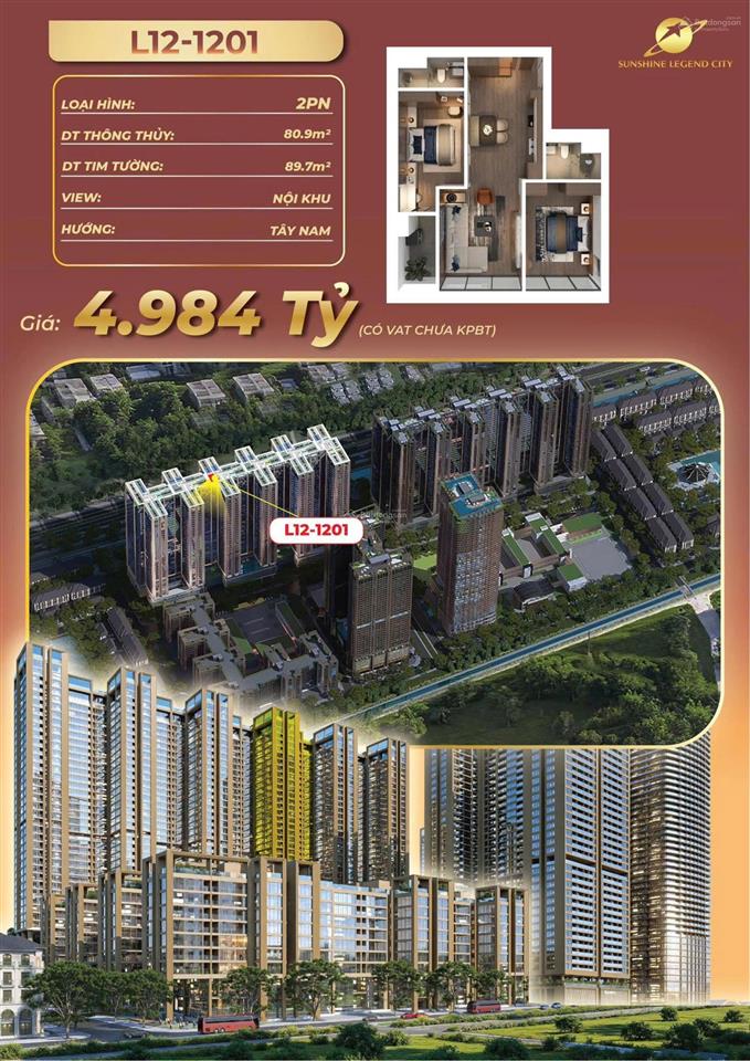 Siêu phẩm 2pn giá rẻ phía đông hà nội, dt 80m2, hướng tây nam thoáng mát, giá 4 tỷ, chiết khấu 11%