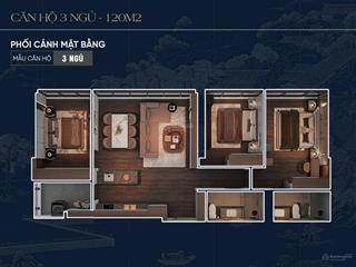 Độc quyền căn góc 3pn tầng cao view sông cực đắt khu đông thủ đô dt 122.8m2, hướng đntn,giá 6,8 tỷ