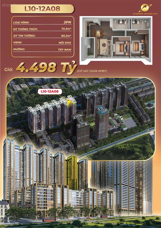 Nổi bật thị trường! bán căn 2pn bàn giao full nội thất, 72,3m2 hướng tây nam văn giang hưng yên