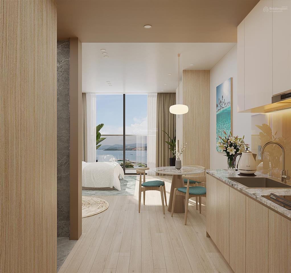 Đón sóng apec 2027 với căn studio sát biển, dt 28m², hướng đông nam tại bãi trường  phú quốc