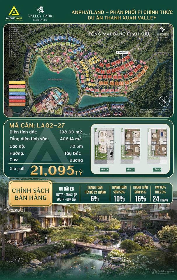 Chiết khấu 16%, bán biệt thự nghỉ dưỡng view hồ cá koi đáng sống, cao 3 tầng giá chỉ hơn 17 tỷ
