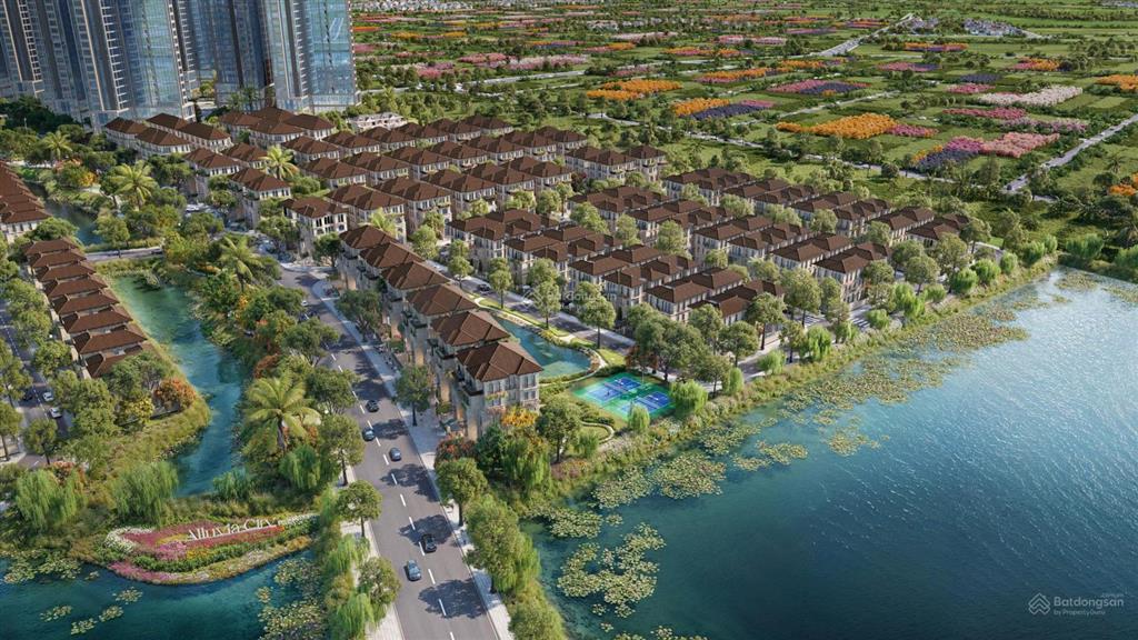 Kiệt tác biệt thự đảo alluvia city, dt 126m², hướng đông nam "kề sông  chạm khoáng" tại phía đông