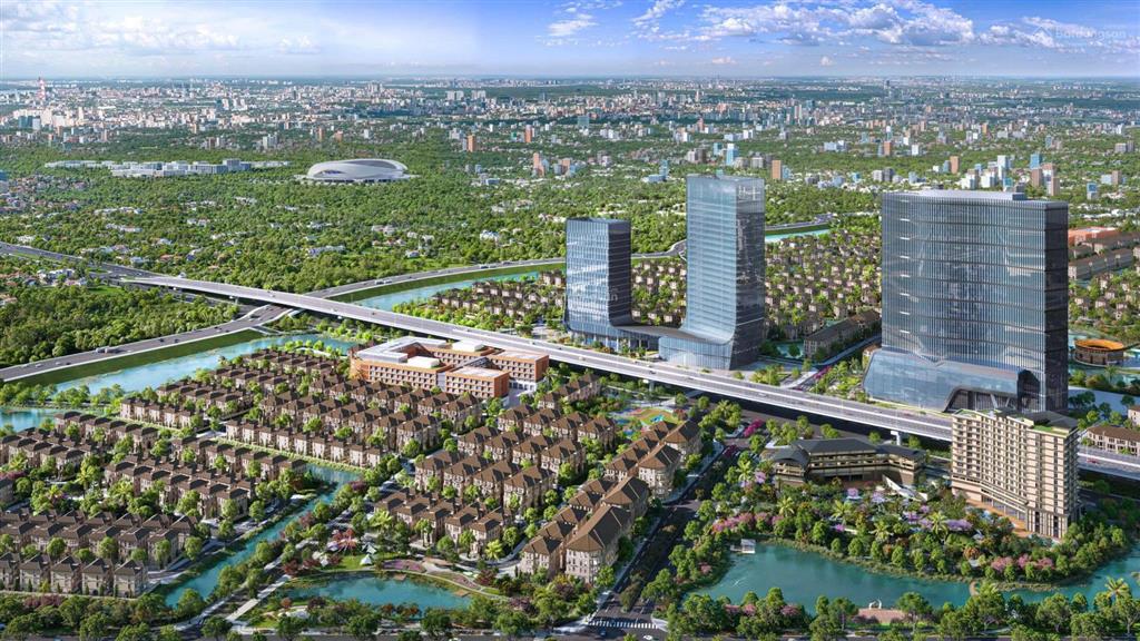 Kiệt tác biệt thự đảo alluvia city, dt 126m², hướng đông nam "kề sông  chạm khoáng" tại phía đông