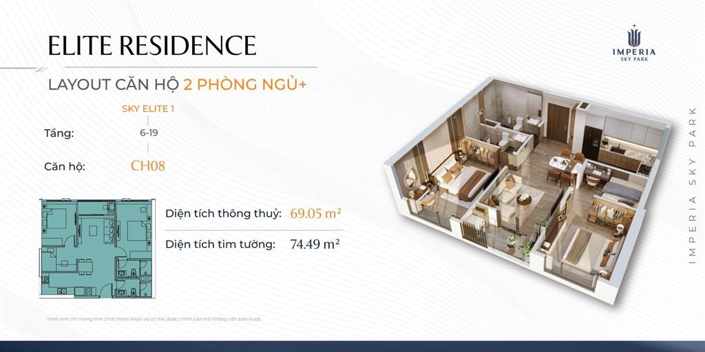 Bán căn góc 2pn+ chiết khấu 13,7% giá 5,739tỷ, hướng đông bắc, view đl thăng long, bàn giao cao cấp