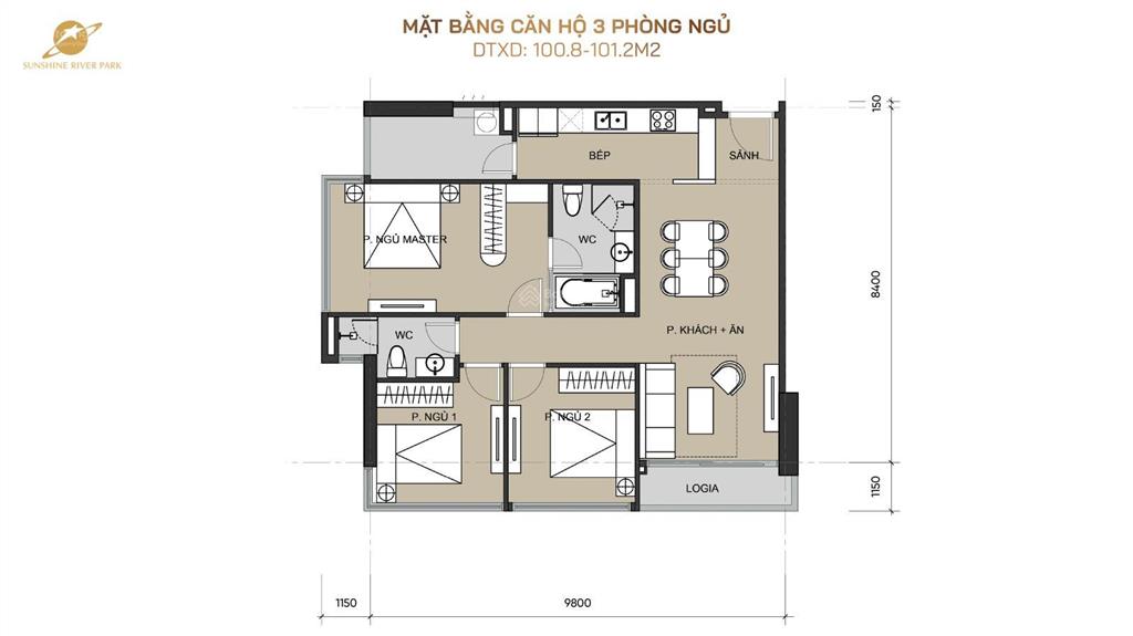 Sở hữu ngay căn góc 3pn dt 92m² giá tốt ck 12% ngay cạnh kđt ciputra  view sông hồng triệu đô