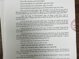 Bán biệt thự góc b1.3 kđt thanh hà cienco5 giá hời