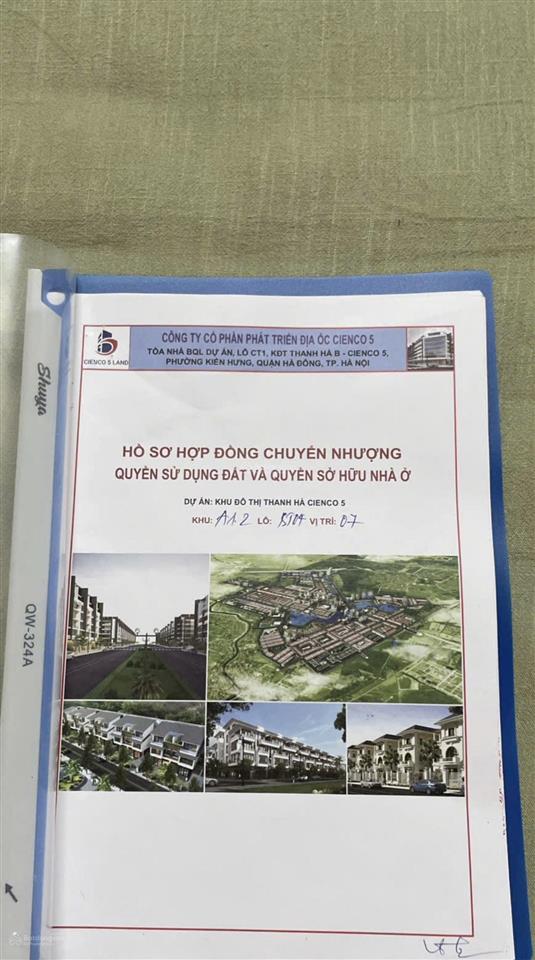Bán biệt thự a1.2 kđt thanh hà, 2 mặt thoáng trước sau view kênh & công viên cây xanh