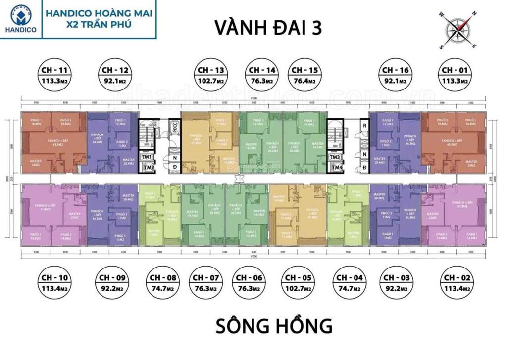 Suất thương mại x2 trần phú  handico. tầng trung  ký trực tiếp cđt, không cọc   0866 445 ***