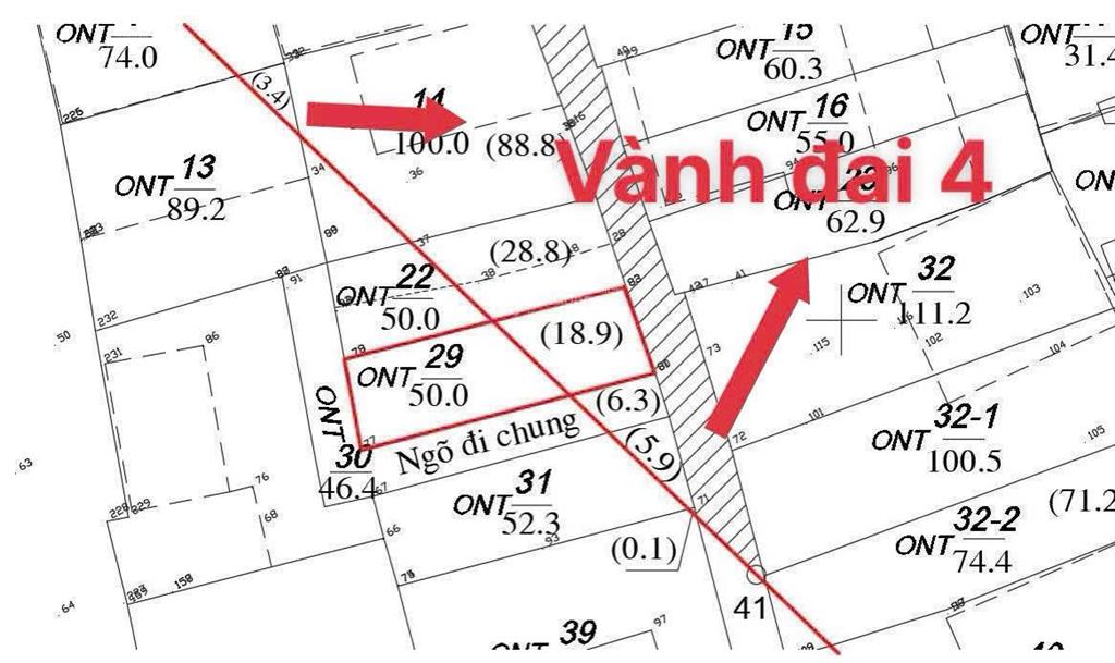 Gía rẻ sở hữu ô đất mặt đường vành đai 4 xã an khánh hà nội, dt 21,2m2 mặt tiền 4,4m sổ đỏ
