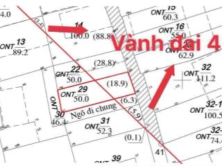 Gía rẻ sở hữu ô đất mặt đường vành đai 4 xã an khánh hà nội, dt 21,2m2 mặt tiền 4,4m sổ đỏ