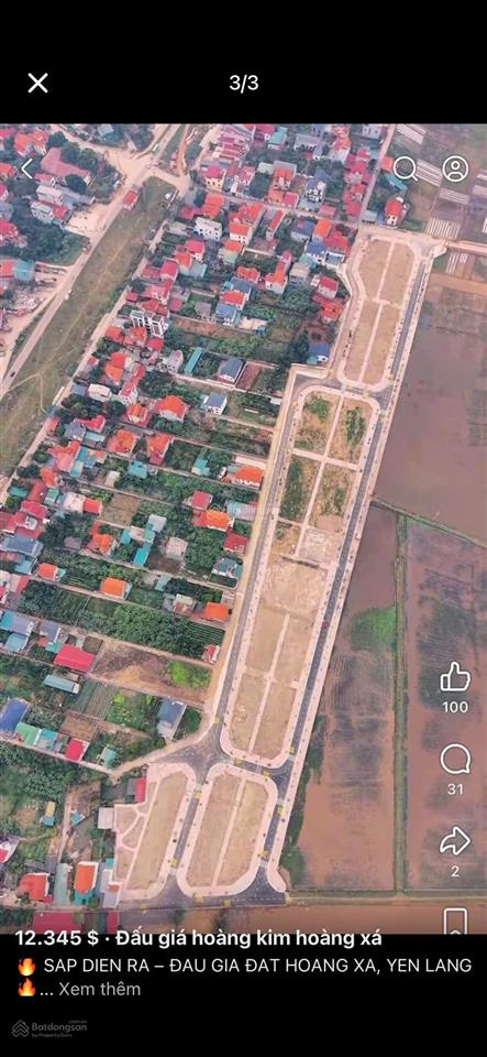 Bán rẻ ô đất khu đấu giá hoàng xá gần vành đai 4 , gần cầu hồng hà đan phượng hn 95m2 mặt tiền 8m.