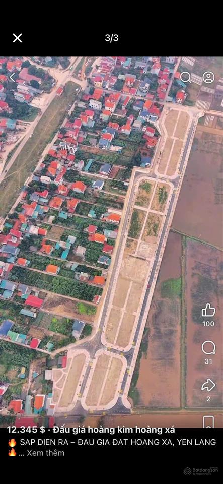 Bán rẻ ô đất khu đấu giá hoàng xá gần vành đai 4 , gần cầu hồng hà đan phượng hn 95m2 mặt tiền 8m.