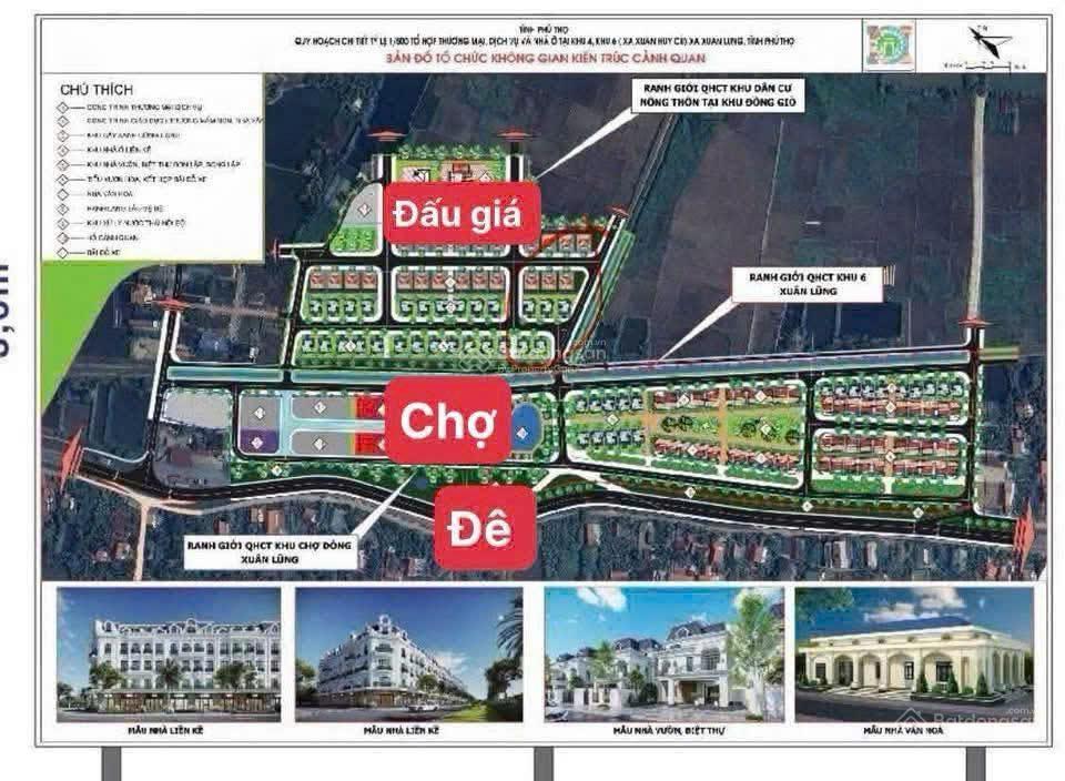 Chính chủ bán đất đấu giá xuân lũng  lâm thao  phú thọ