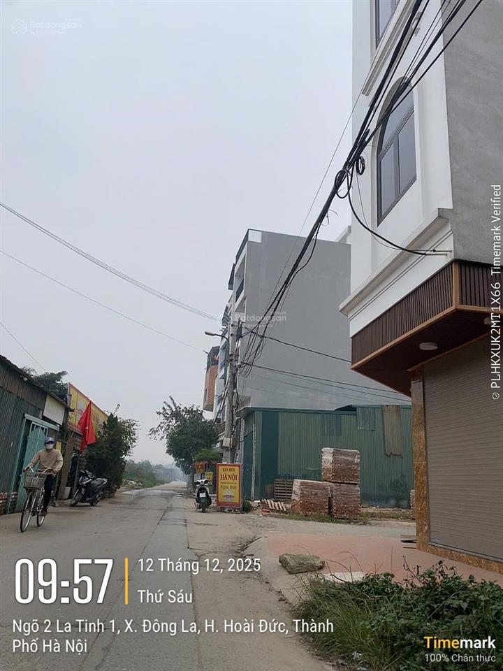 Đất trục chính đấu giá x4 cửa kho đông la hoài đức 60,1m² mt 4.8m, đường 12m, vỉa hè 3m, kd đắc địa