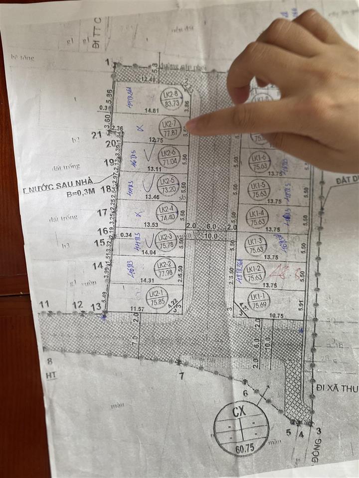 Chính chủ bán lô đất 75 m2 mới trúng đấu giá phường chương mỹ hà nội. giá trúng 46tr/m2
