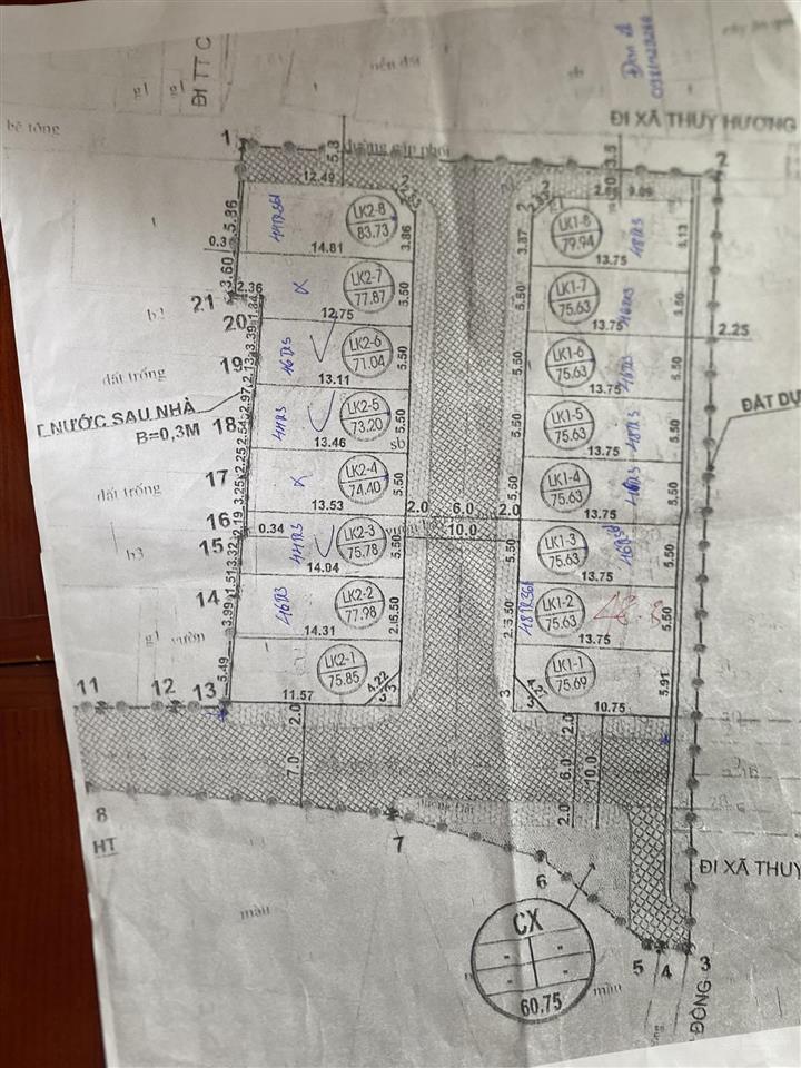 Chính chủ bán lô đất 75 m2 mới trúng đấu giá phường chương mỹ hà nội. giá trúng 46tr/m2