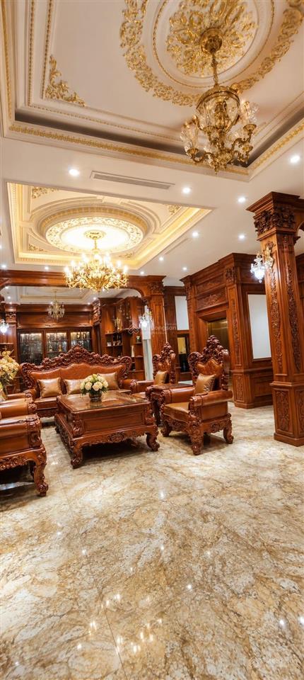 Bán biệt thự Mỹ Đình Sông Đà, 5 tầng thang máy có hầm, Hoàn thiện đẹp, 3 mặt thoáng