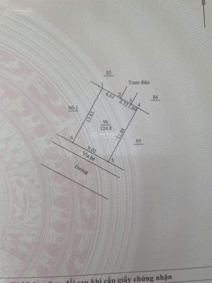 Bán đất dịch vụ thị trấn trạm trôi sát ql32