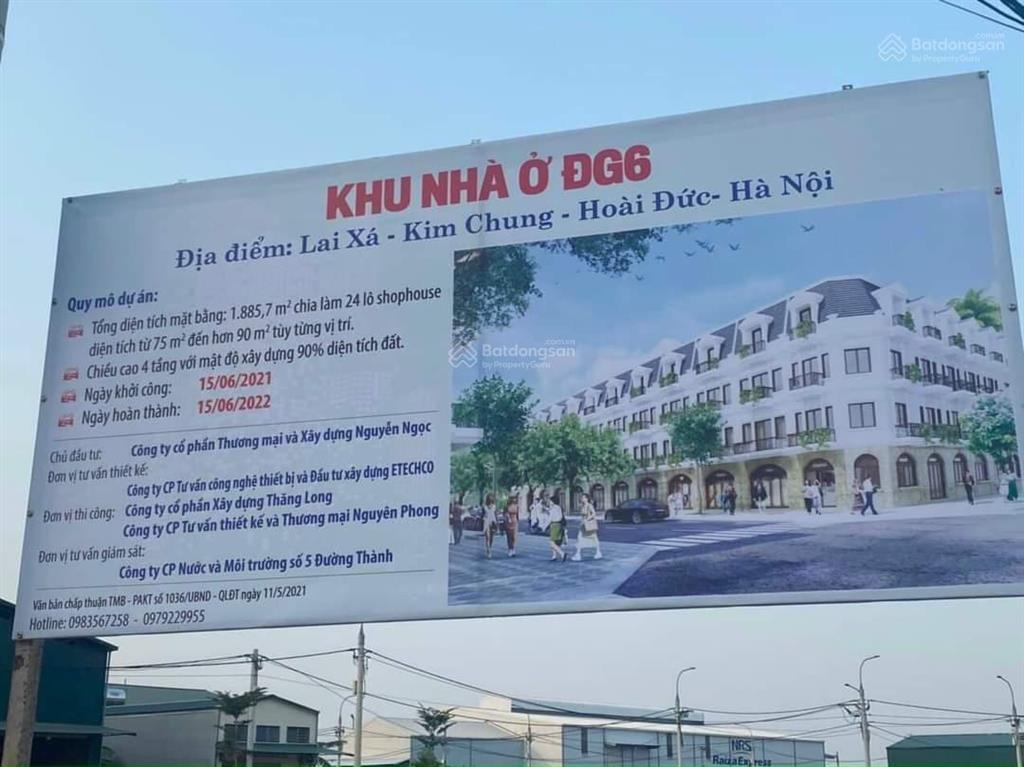 Bán nhà biệt thự khu dg  06 khu đấu giá lai xá, kim chung, hoài đức, hà nội