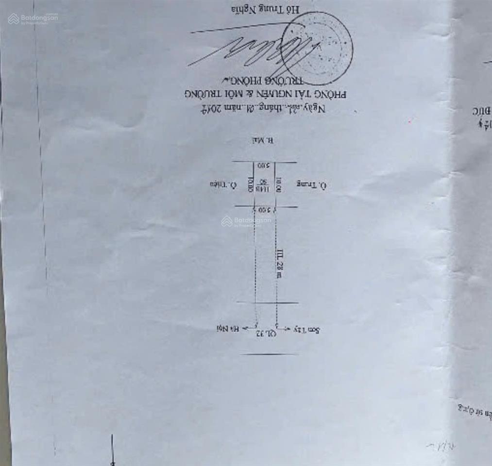 Bán đất mặt đường 32 hoài đức, vị trí kinh doanh đắc địa