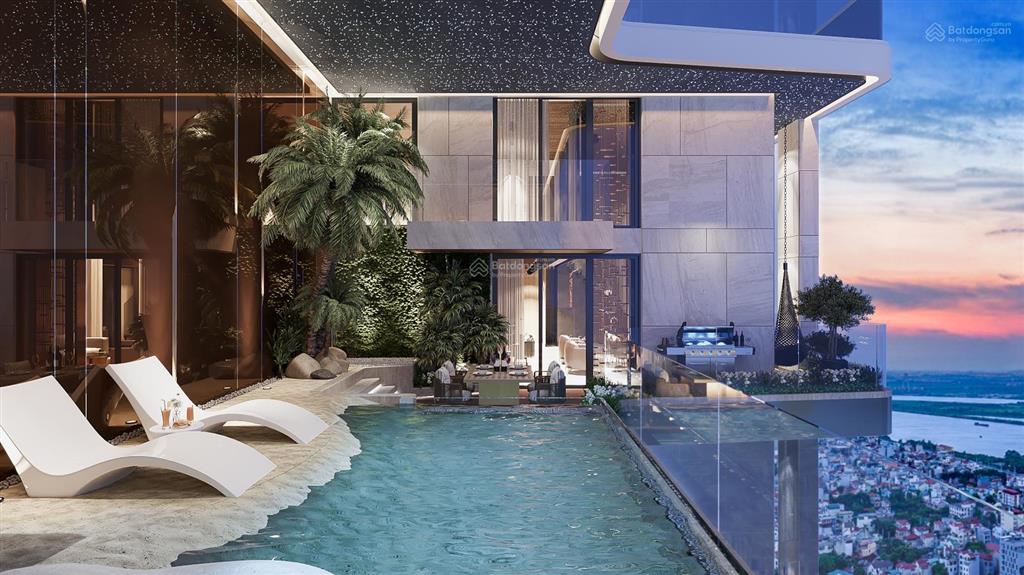 Trực tiếp chủ đầu tư bán căn duplex vip sân vườn bể bơi riêng view sông hồng noble crystal tây hồ
