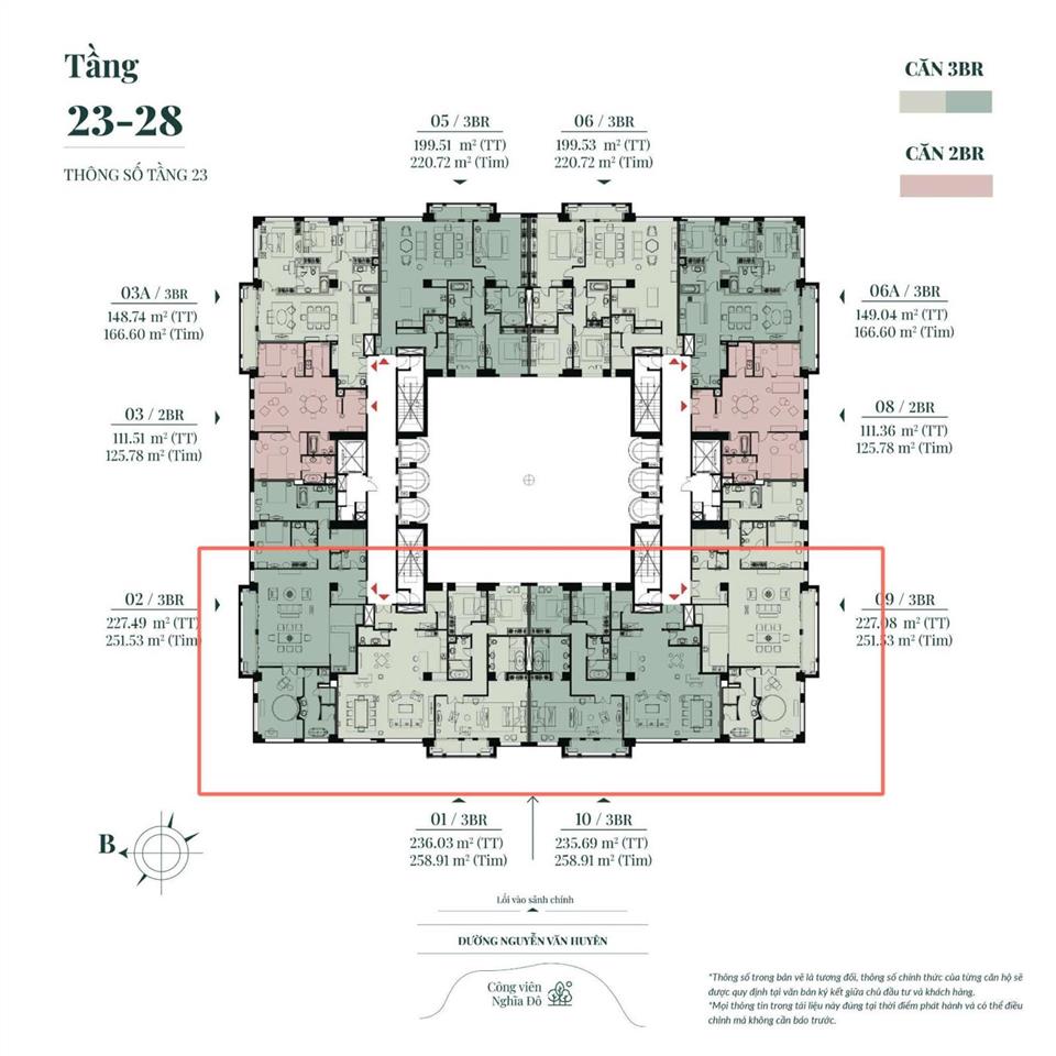Bán căn chung cư rộng nhất hanoi signature 3 pn diện tích 236m2, view hồ và công viên  0948 298 ***