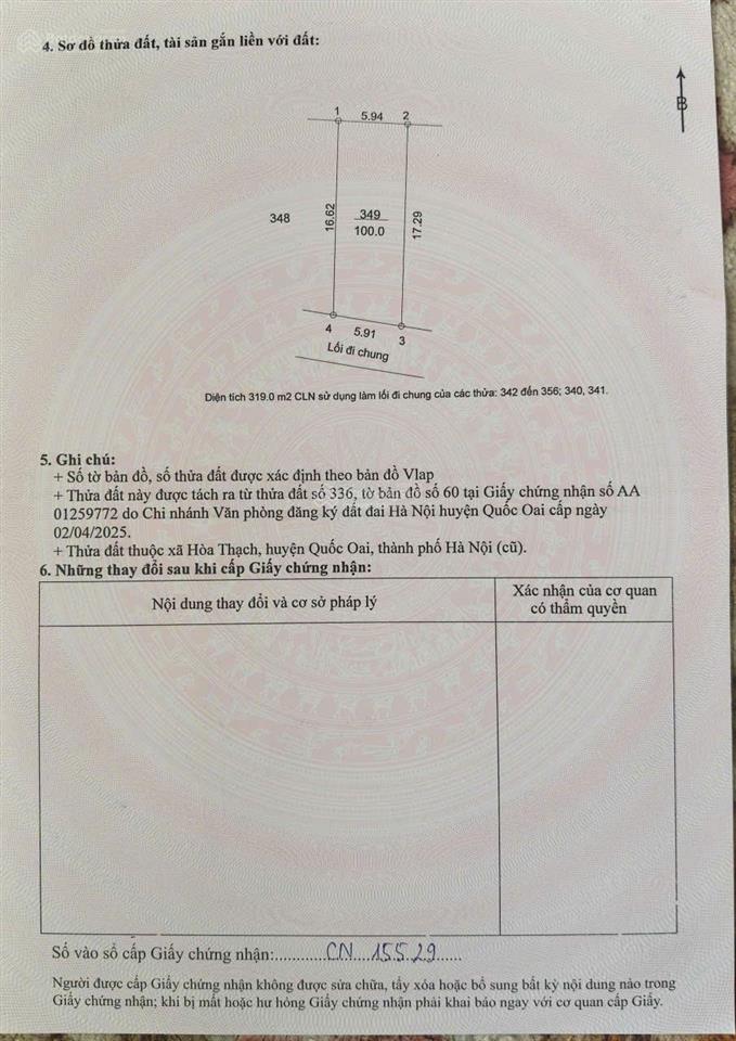 Chính chủ bán đất thổ cư ql21a, trung tâm xã phú cát, thành phố hà nội, 100m2, mt 6m