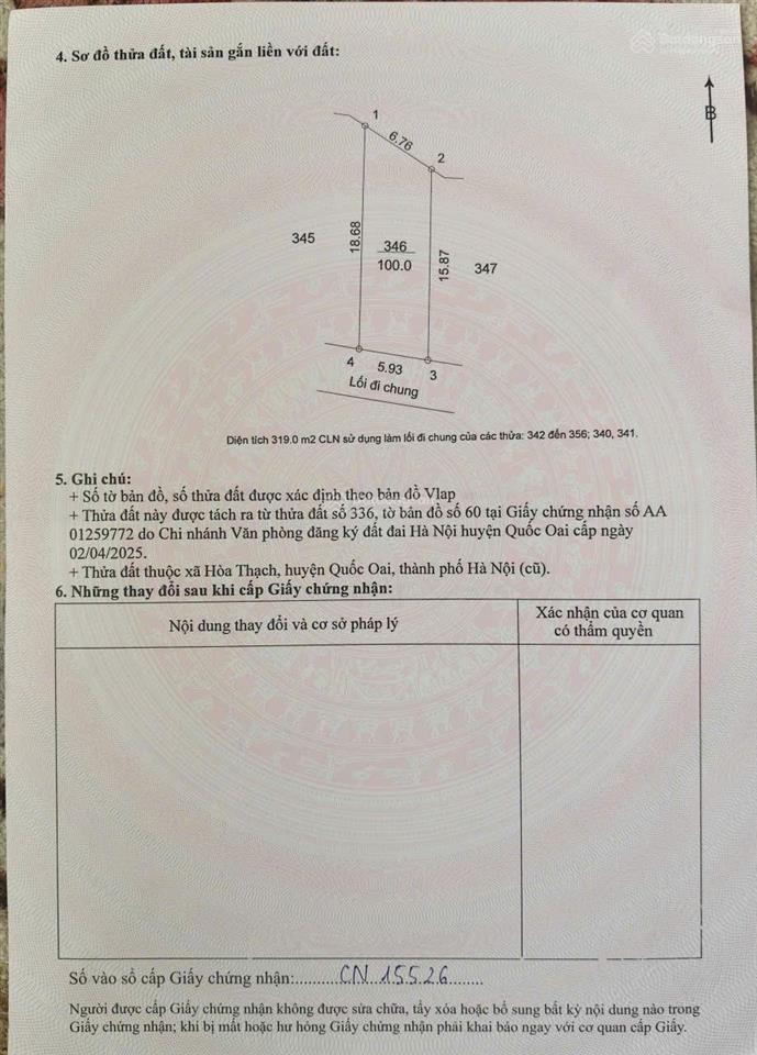 Chính chủ bán đất thổ cư ql21a, trung tâm xã phú cát, thành phố hà nội, 100m2, mt 6m
