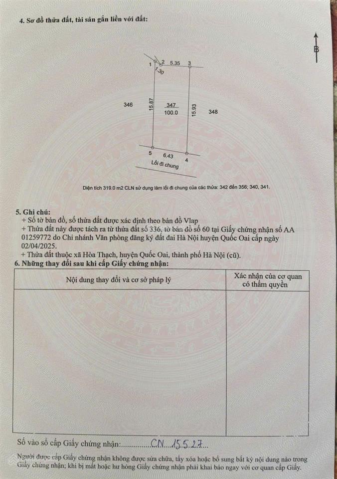 Chính chủ bán đất thổ cư ql21a, trung tâm xã phú cát, thành phố hà nội, 100m2, mt 6m