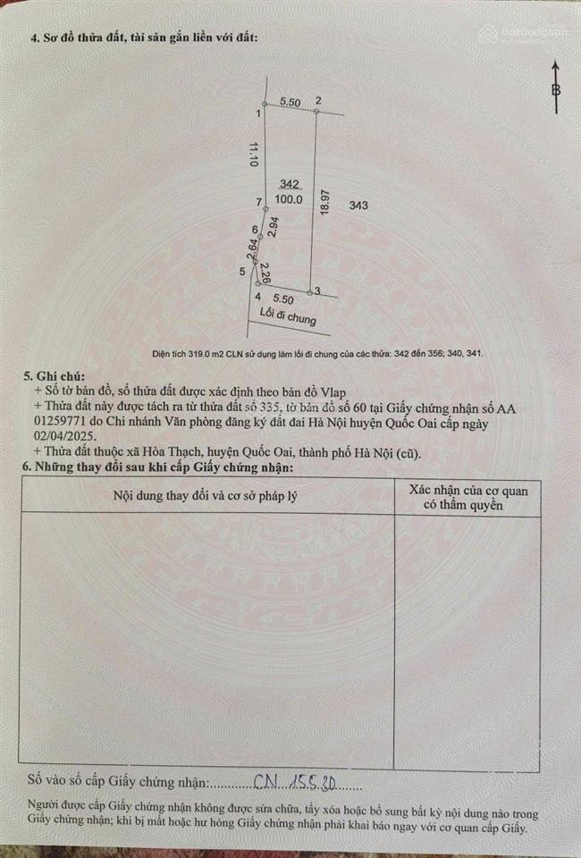 Chính chủ bán đất thổ cư ql21a, trung tâm xã phú cát, thành phố hà nội, 100m2, mt 6m