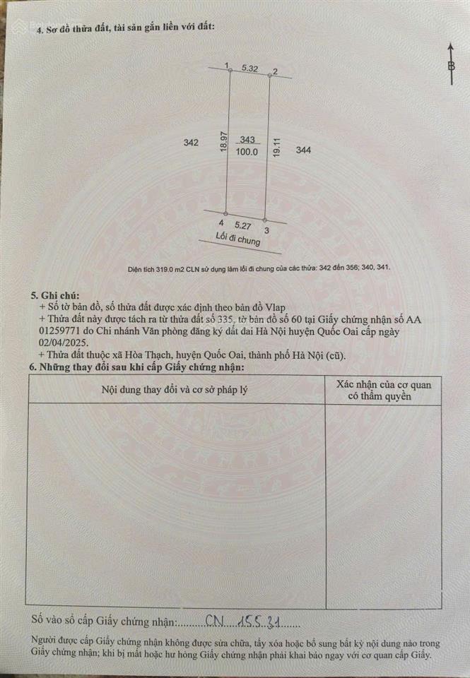 Chính chủ bán đất thổ cư ql21a, trung tâm xã phú cát, thành phố hà nội, 100m2, mt 6m