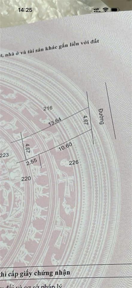 1,3 tỷ 62m2 đất sổ đỏ lê xá, dương quang, mỹ hào. ngõ 5m ô tô vào, không vướng quy hoạch