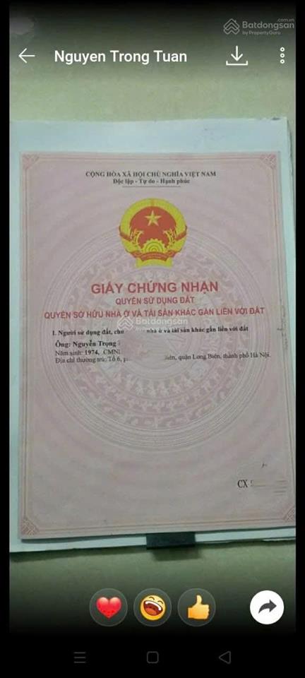 Bán nhà ngõ 987 ngô gia tự .32m2 x 5 t .giá 6,2 tỷ