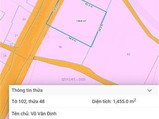 Bán đất hồ quang cảnh, thiện nghiệp, phan thiết, 6,5 tỷ, 1455 m2