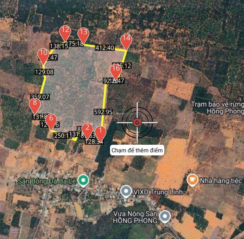 Bán đất 37ha, 37 tỷ, xã hồng phong, bắc bình, bình thuận