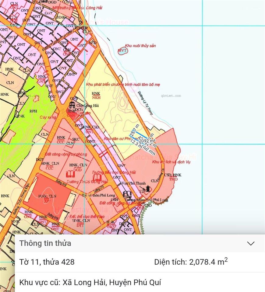 Bán đất giá siêu hời tại khu vực đặc khu phú quý, tỉnh lâm đồng, 8 tỷ, 2078 m²