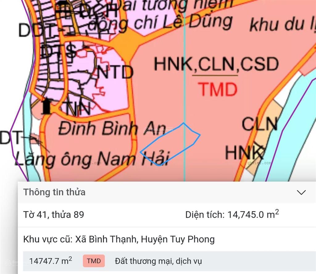 Bán đất tại đường 8 m, xã liên hương, lâm đồng, chỉ với 29 tỷ, 14746 m2