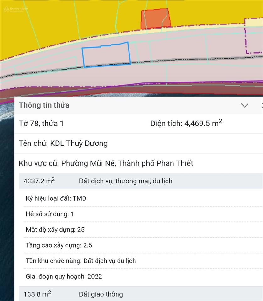 Bán gấp đất dự án tại khu du lịch, phường mũi né, tỉnh lâm đồng giá bán, 120 tỷ, 4469 m2 siêu hot