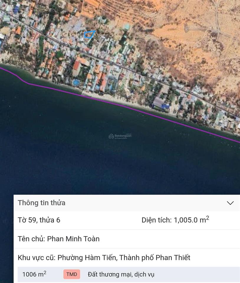 Bán đất hàm tiến, tp. phan thiết 1.530m2 giá 14 triệu/m2 còn thương lượng.