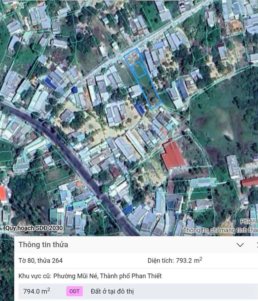Bán đất mặt tiền đường xuân thủy  phường mũi né
