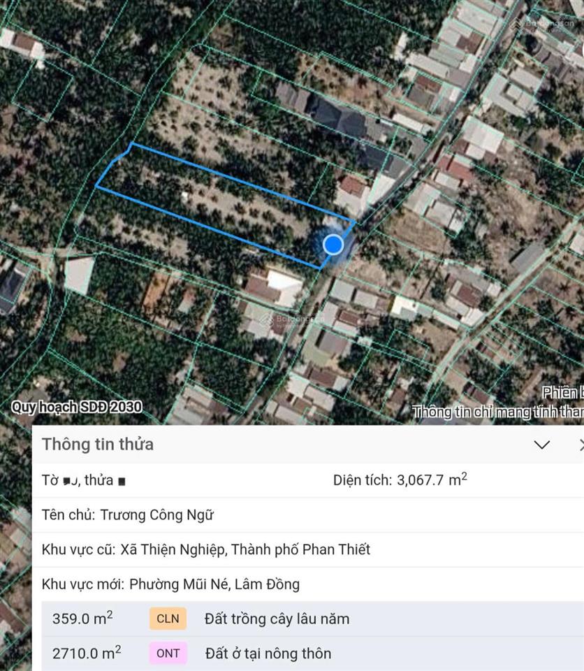 Bán đất mặt tiền đường hồ quang cảnh  mũi né