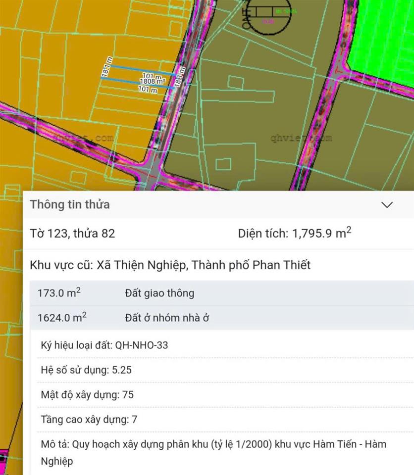 Bán đất mặt tiền đường 715 gần ubnd phường mũi né 1.795,9m2 giá chỉ 5 triệu/m2